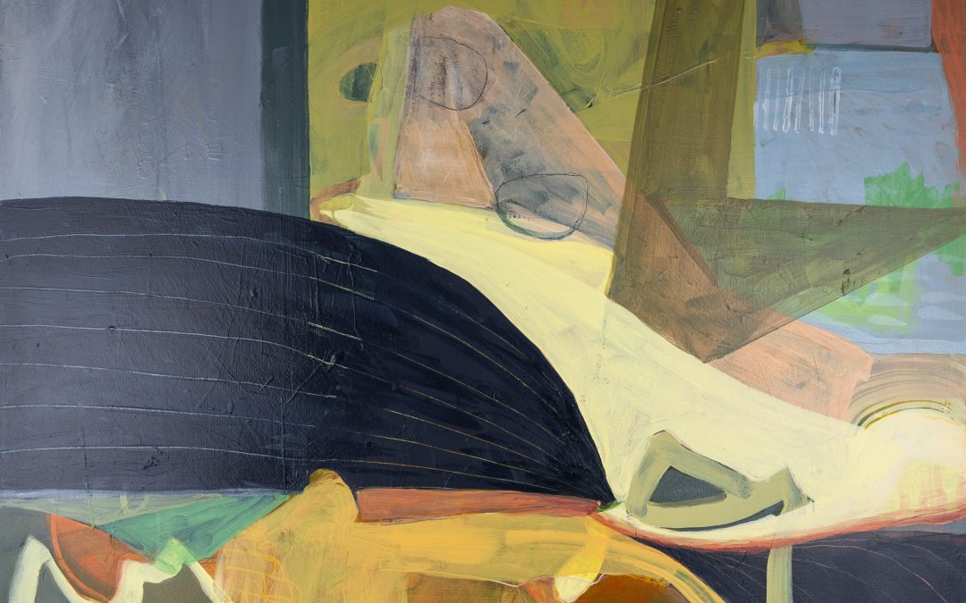 Turner's Aftergloa painting by Clare Blatchford-Hanna. Abstract lanscape urban nature